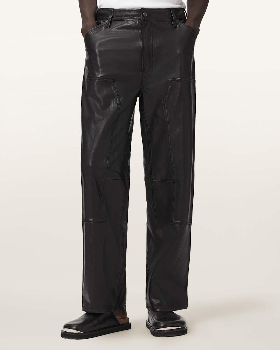 AllSaints Carver Leather Pants