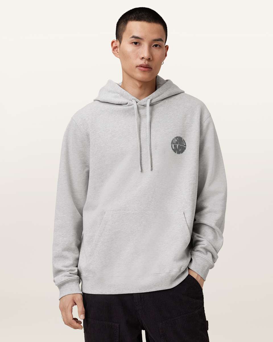 AllSaints Waved Relaxed Fit Hoodie