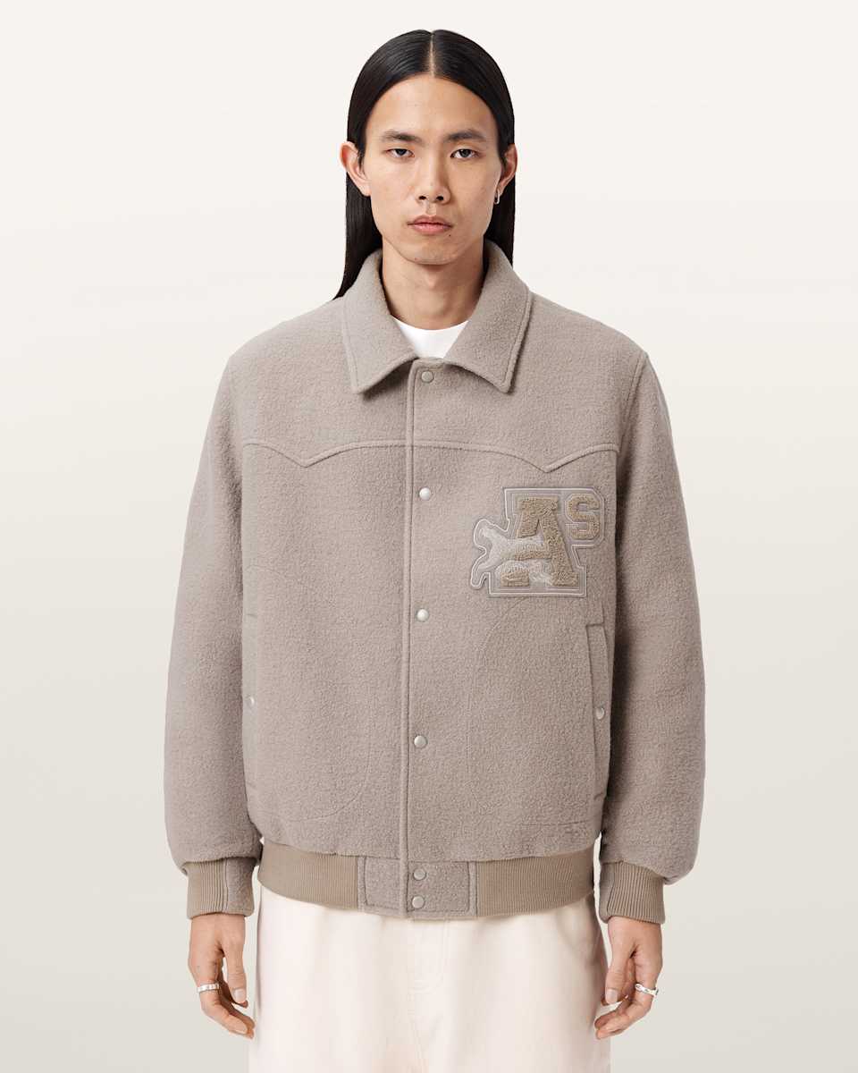 AllSaints Royce Wadded Patch Jacket