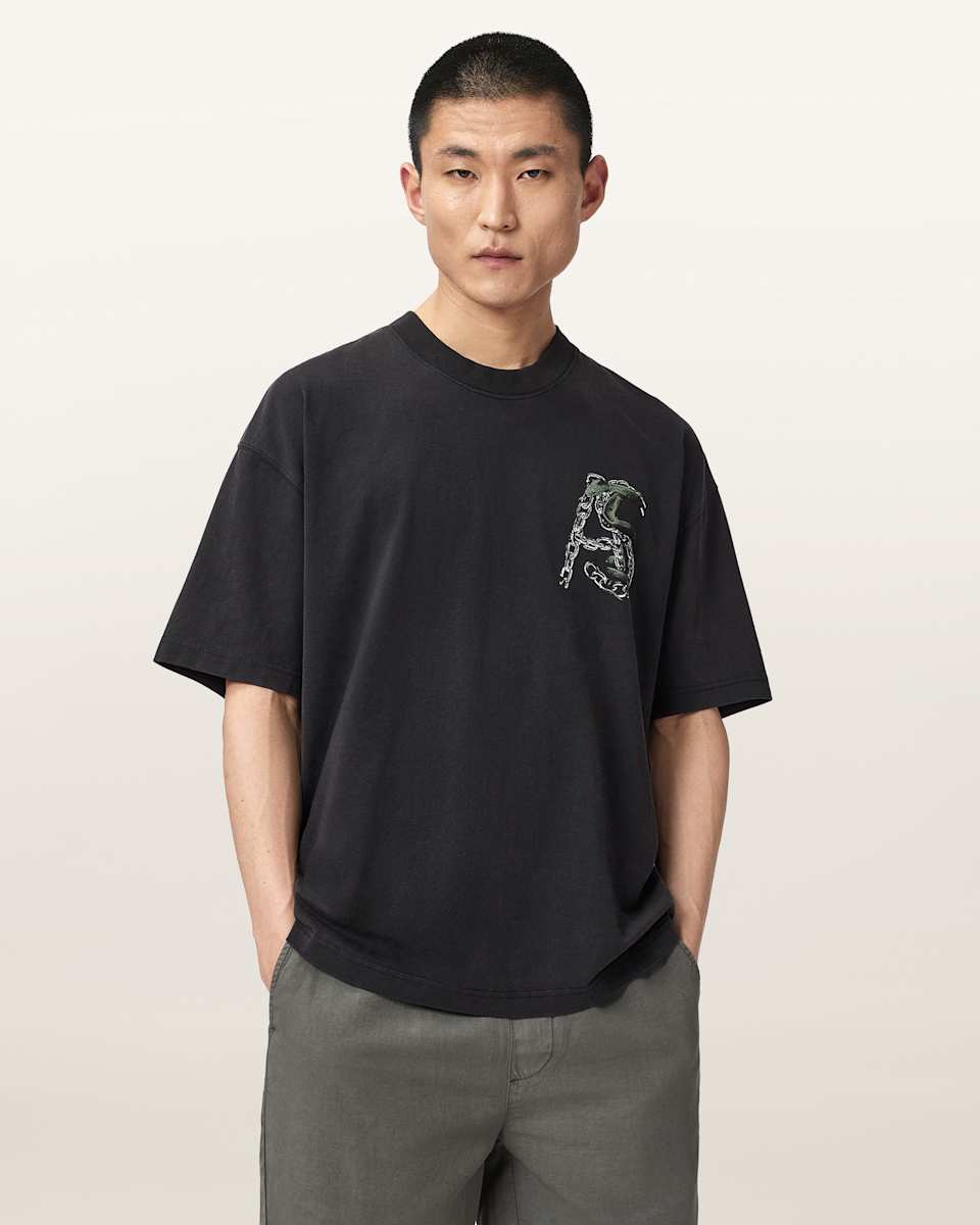 AllSaints Linx Oversized Short Sleeve T-Shirt