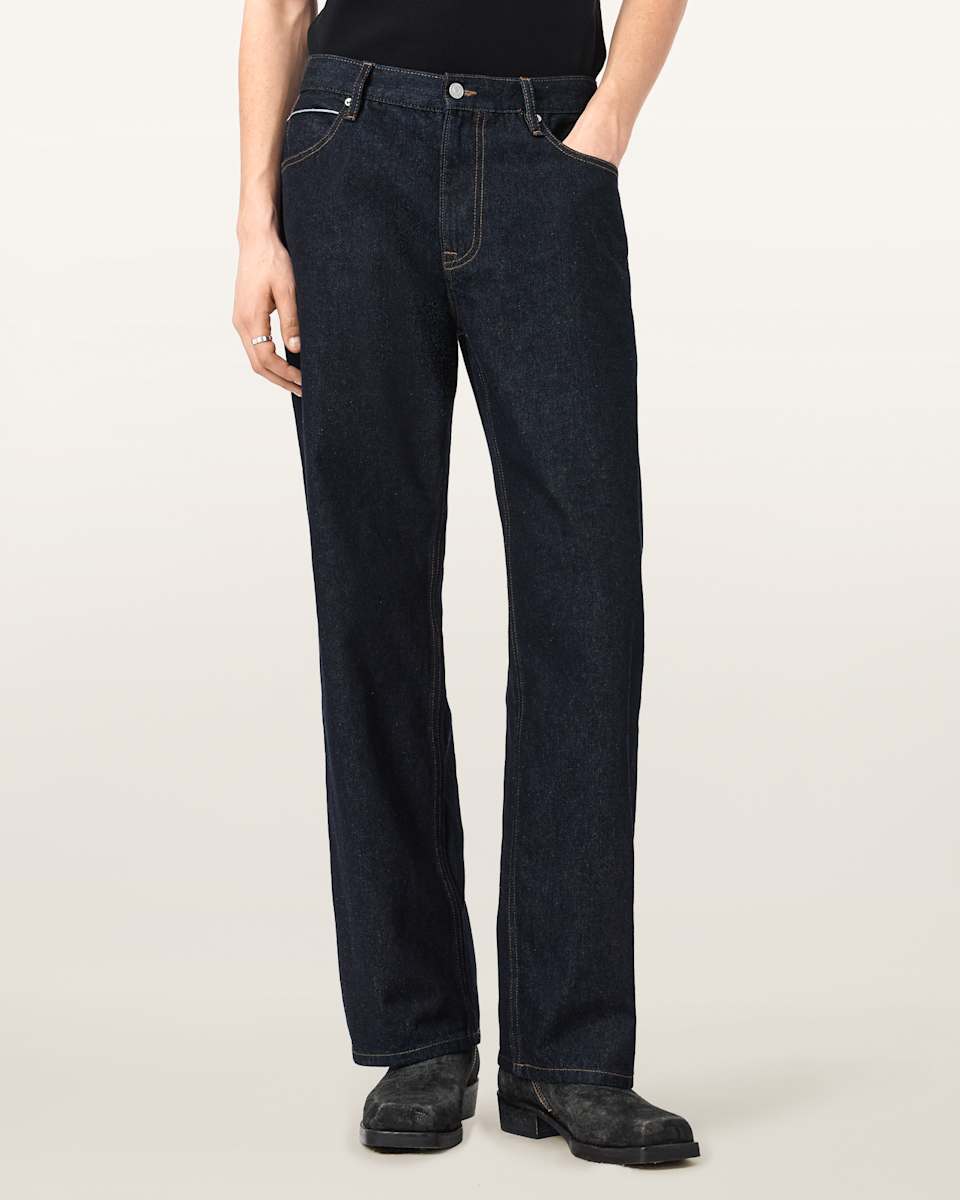 AllSaints Mullen Straight Leg Selvedge Denim Jeans