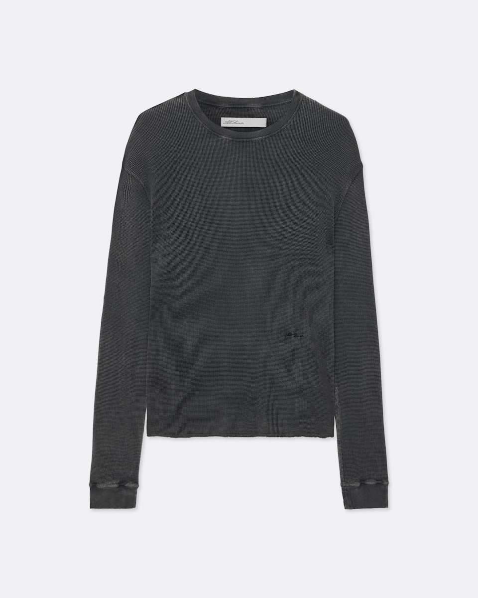 AllSaints Raine Waffle-Knit Long-Sleeve T-Shirt