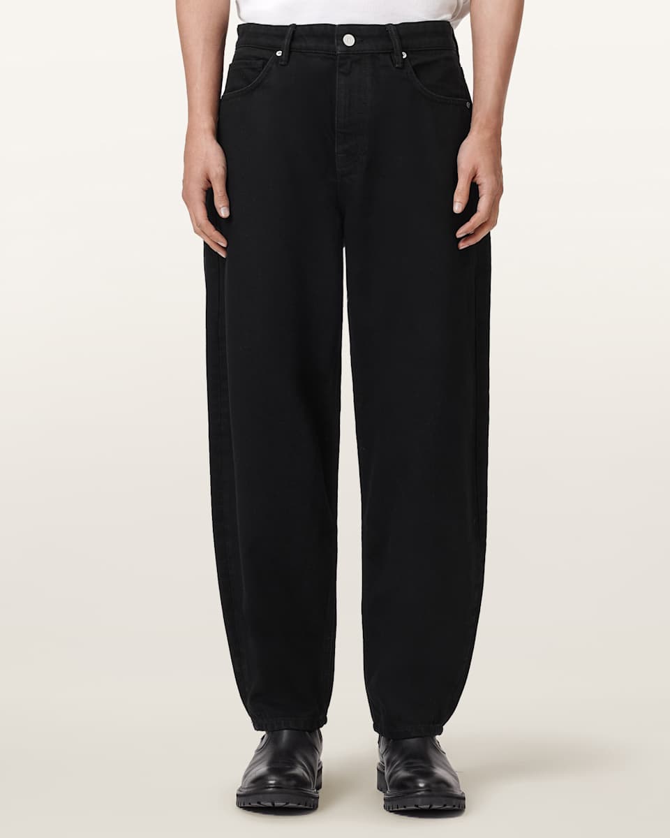 AllSaints Curve Barrel Leg Denim Jeans