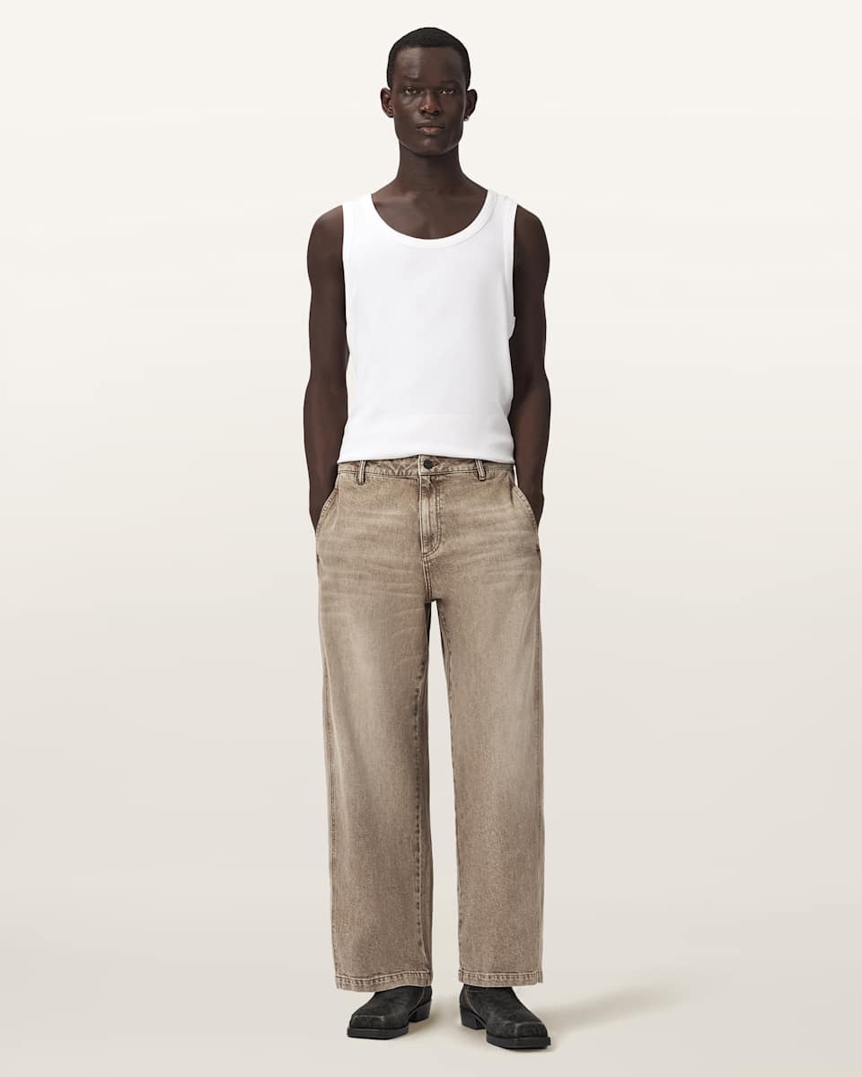 AllSaints Raafi Barrel Leg Denim Jeans