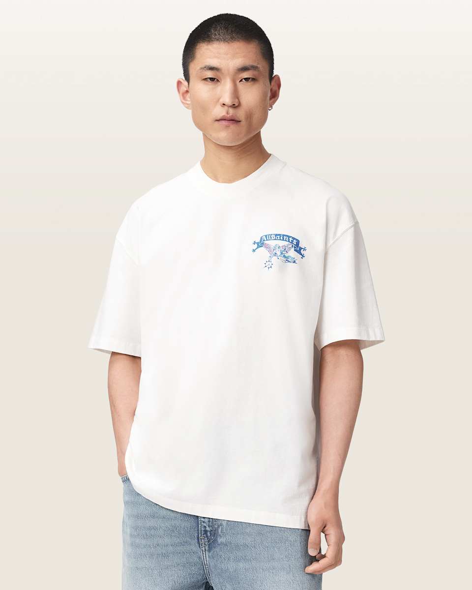 AllSaints Cray Oversized Short Sleeve Graphic T-Shirt