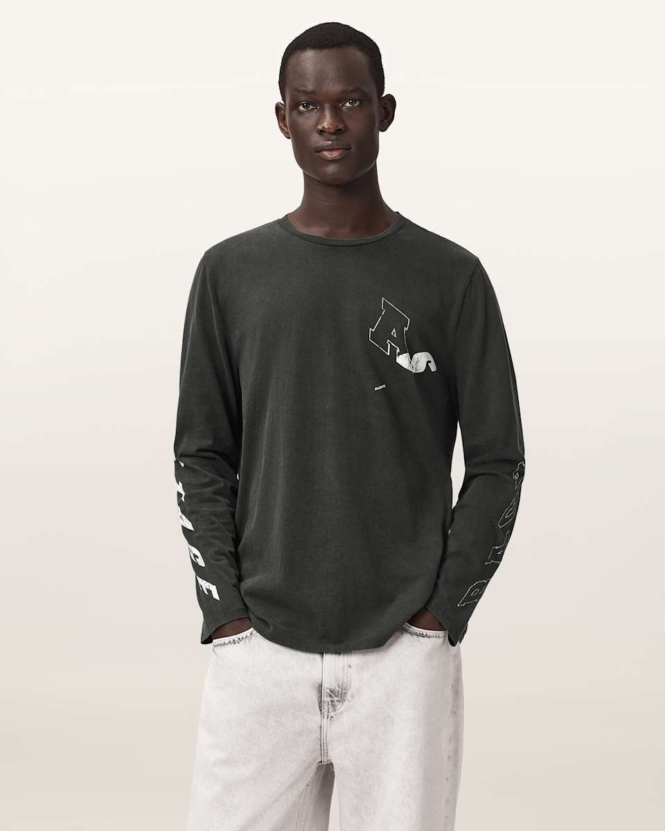 AllSaints Upstaged Oversized Long Sleeve T-Shirt