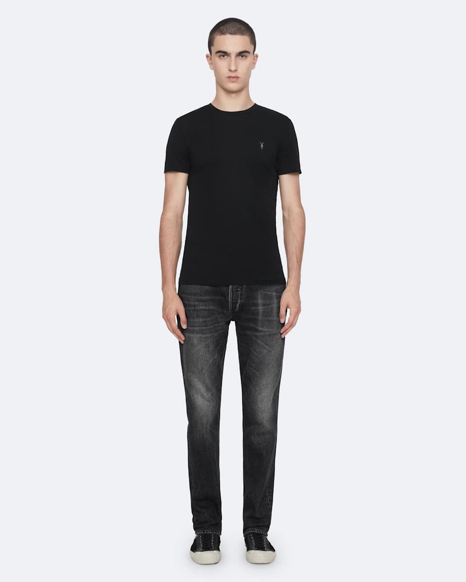 AllSaints Tonic Crew Neck Slim Ramskull T-Shirt