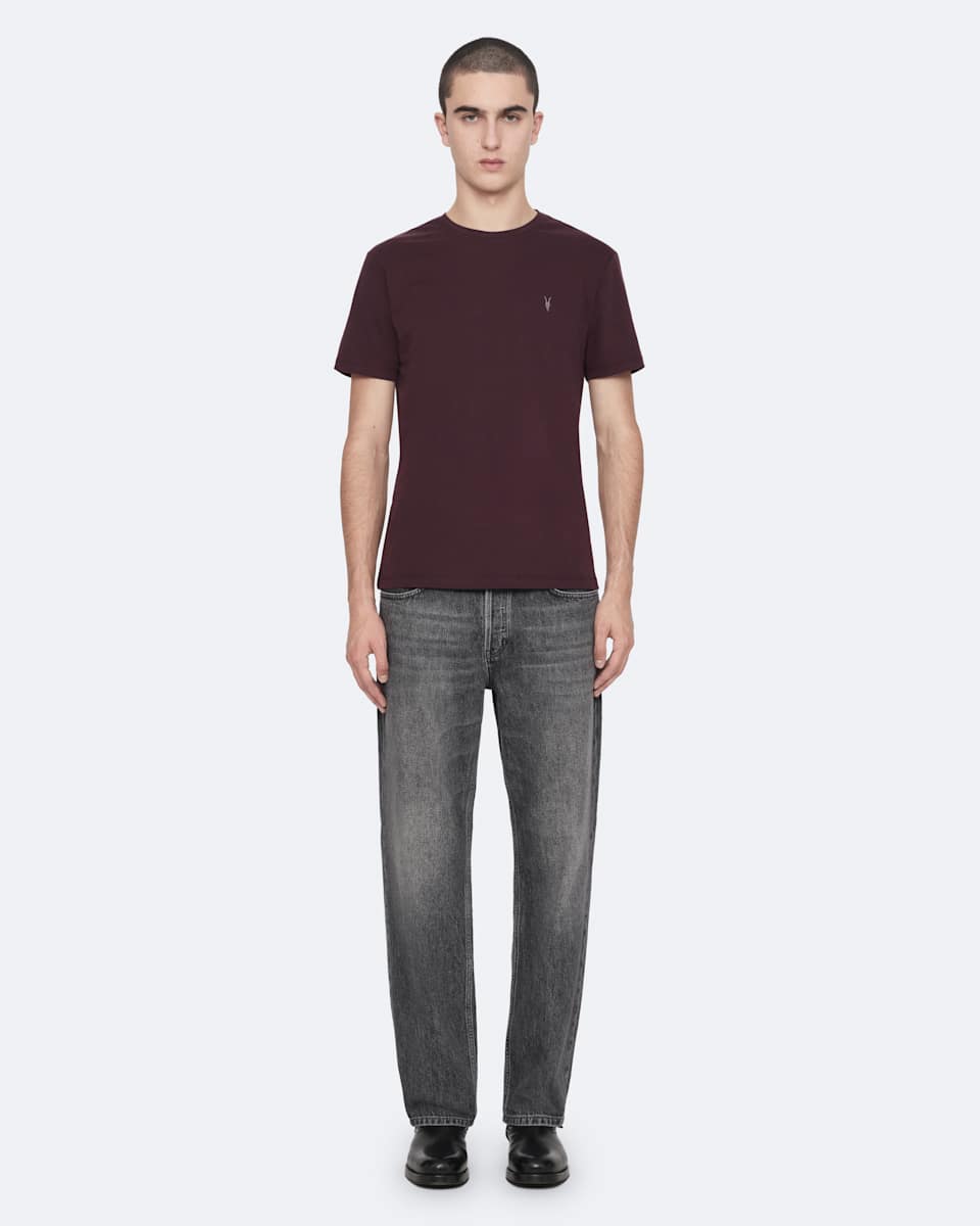 AllSaints Brace Brushed Cotton Crew Neck T-Shirt