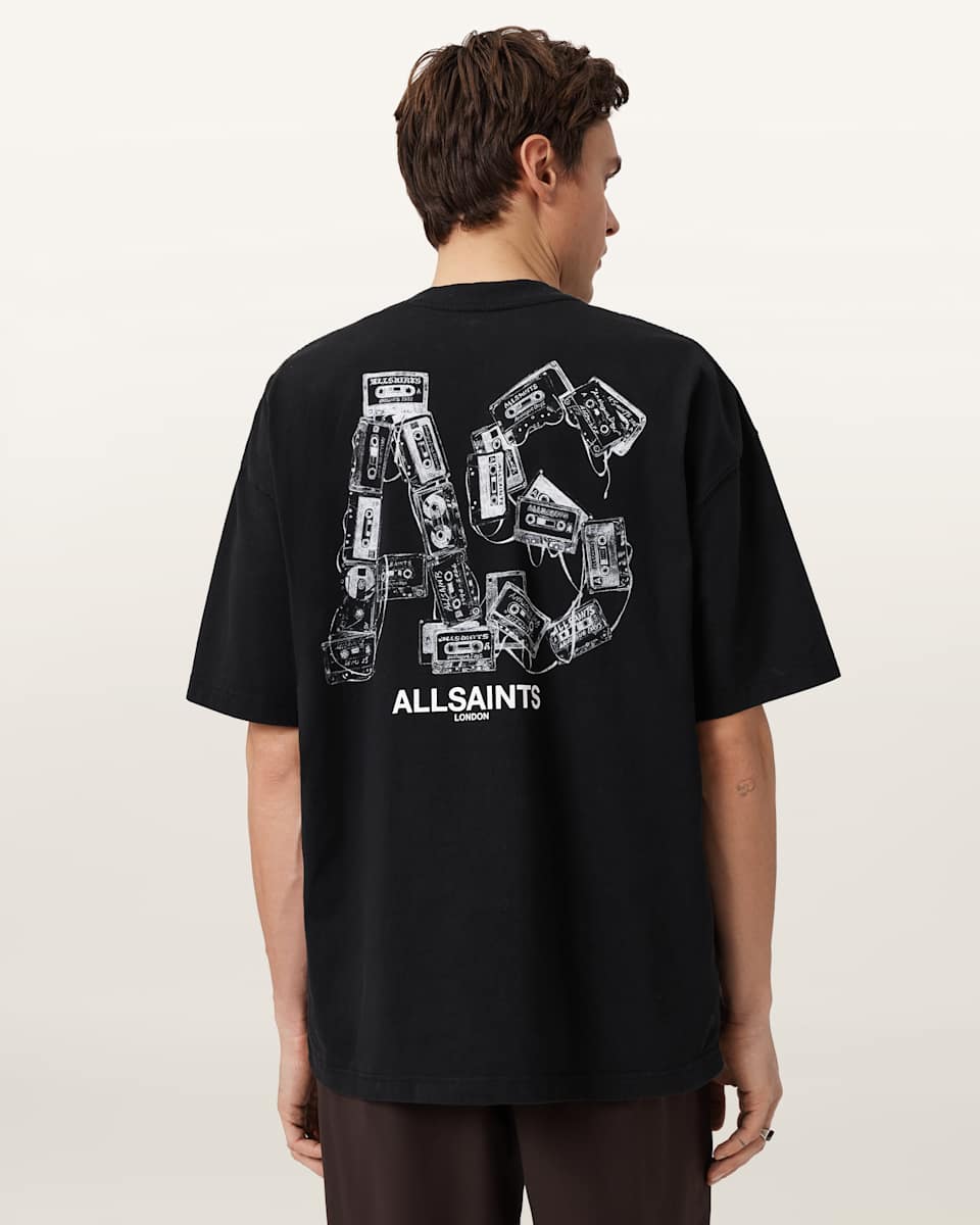 AllSaints Mixtape Oversized Graphic T-Shirt