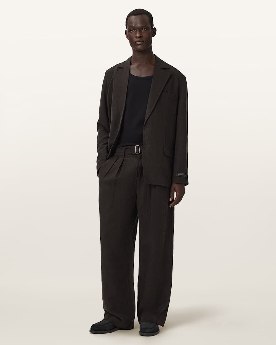 Marko Relaxed Fit Linen Blend Pants