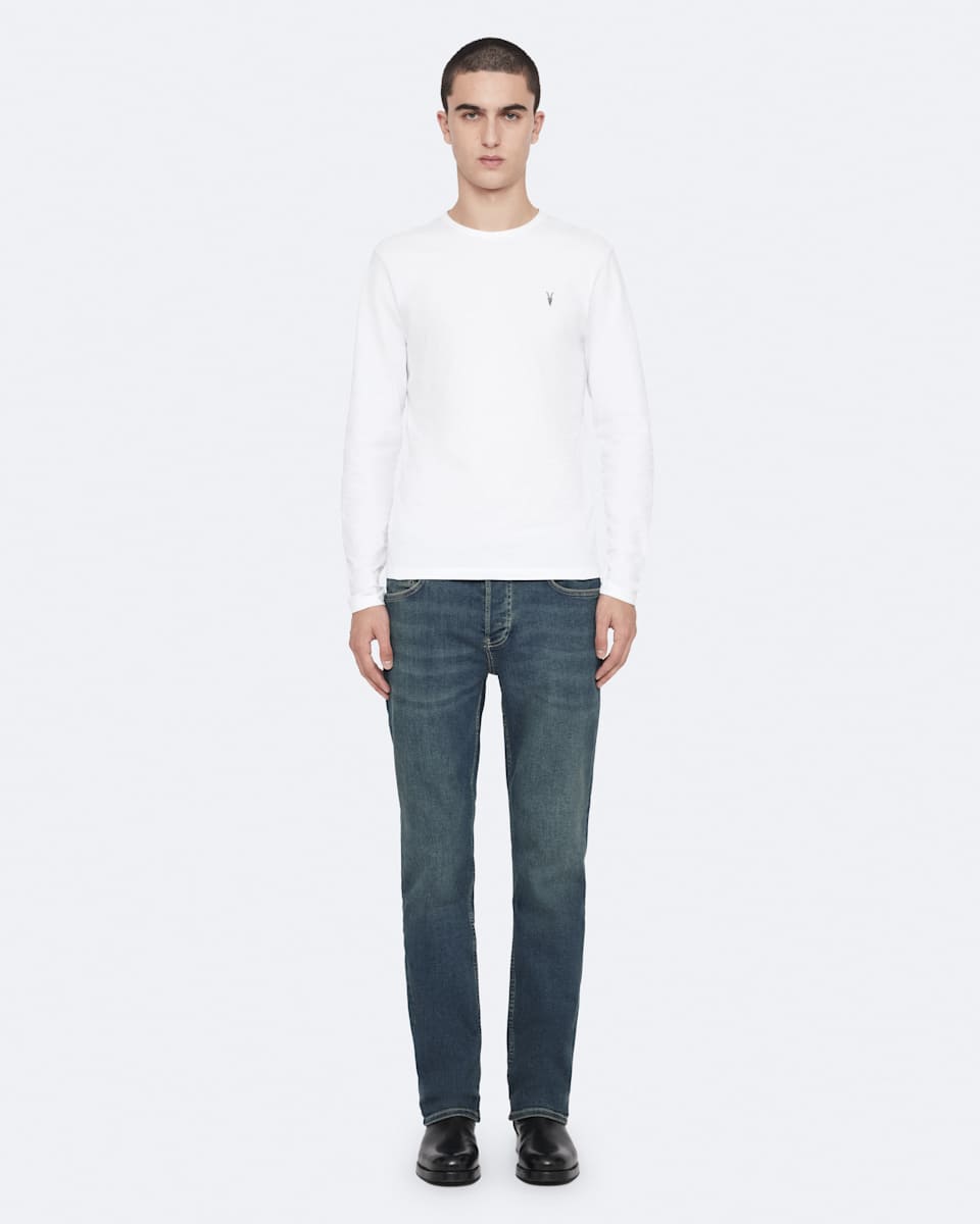 AllSaints Brace Brushed Cotton Long Sleeve T-Shirt
