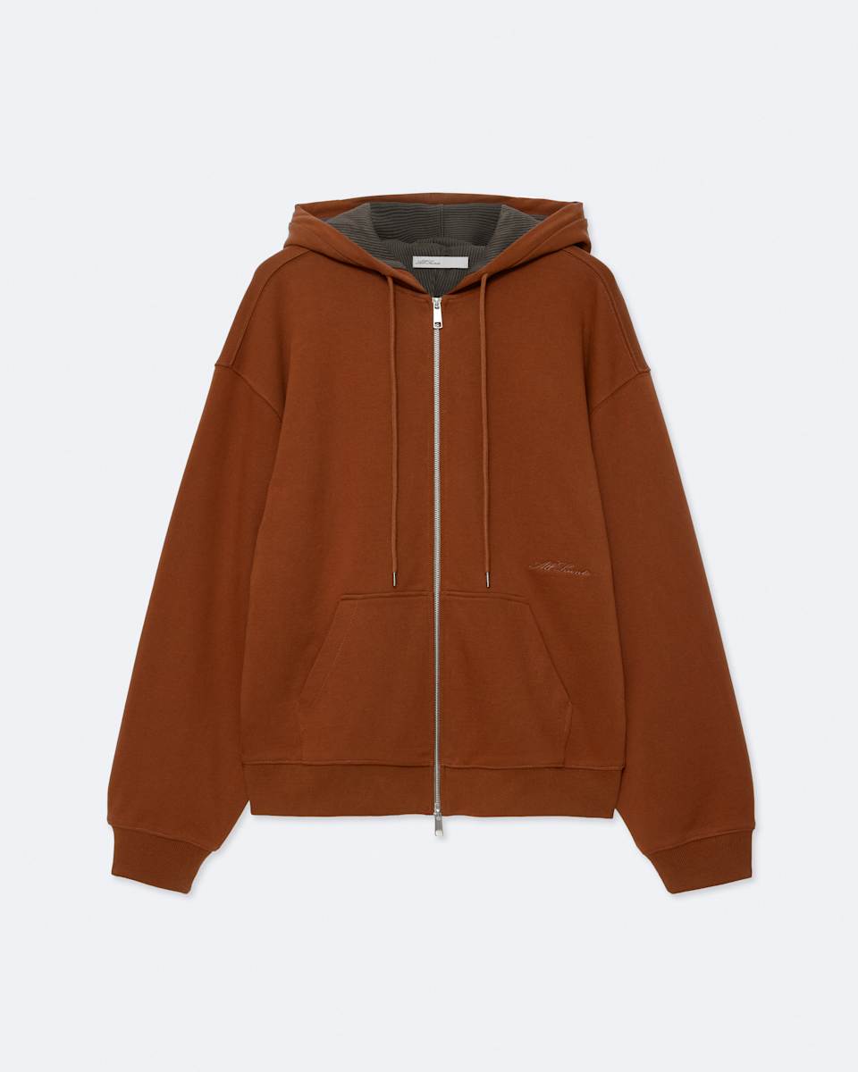 AllSaints Brax Oversized Zip-Up Hoodie