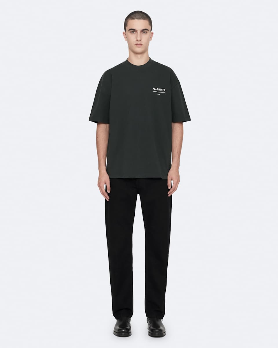 AllSaints Backstage Short Sleeve Oversized Graphic T-Shirt