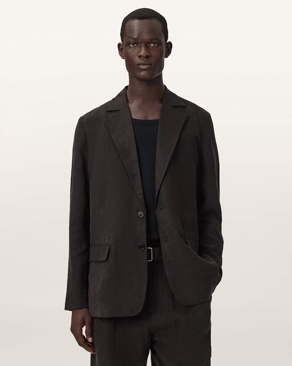 Marko Relaxed Fit Linen Blend Blazer