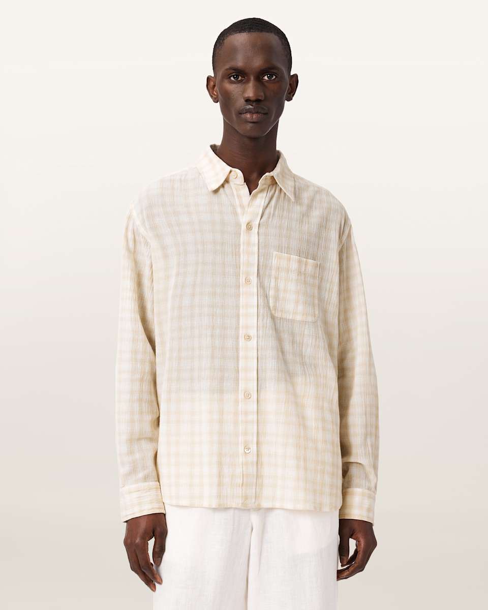 AllSaints Toya Oversized Long Sleeve Cotton Shirt