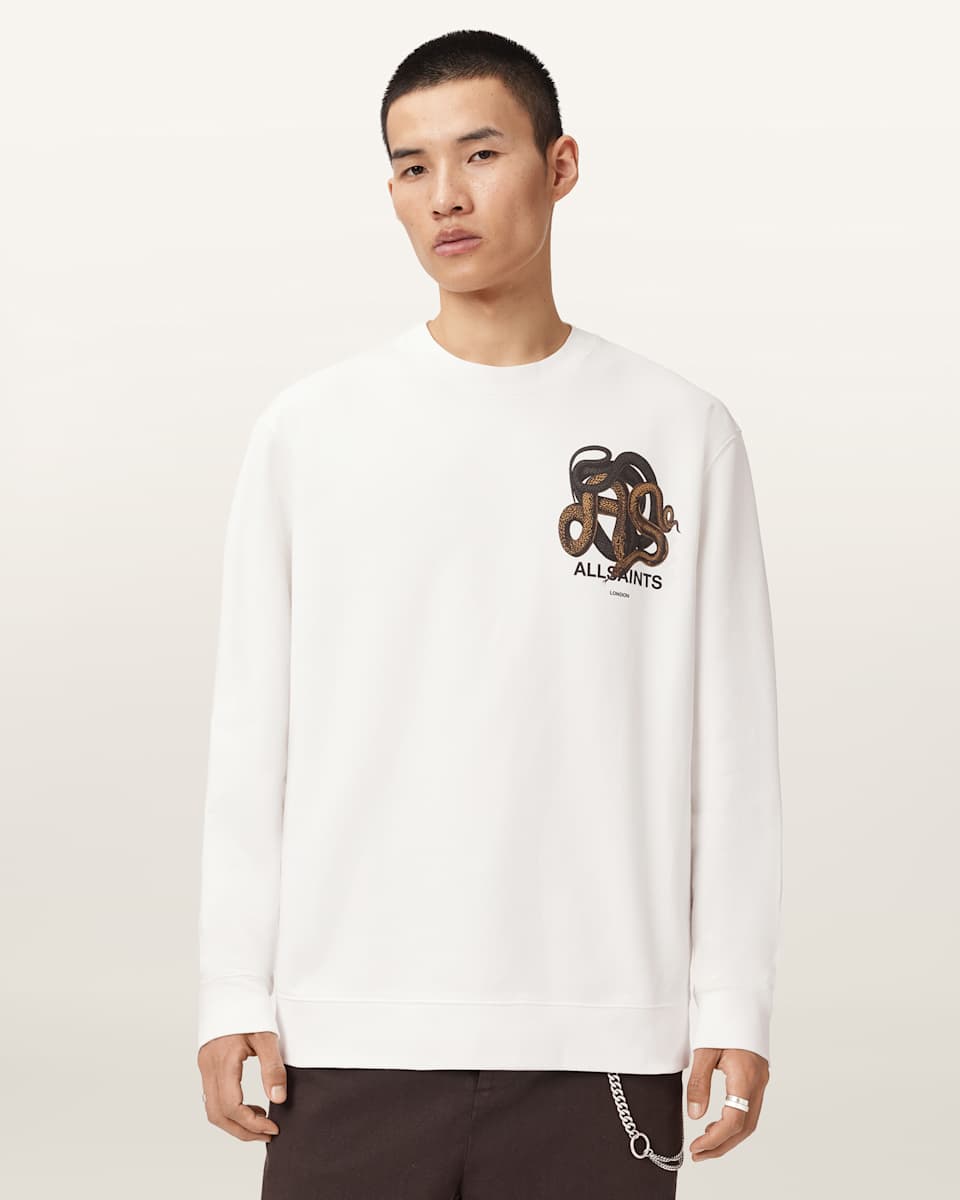 AllSaints Reticulate Graphic Sweatshirt