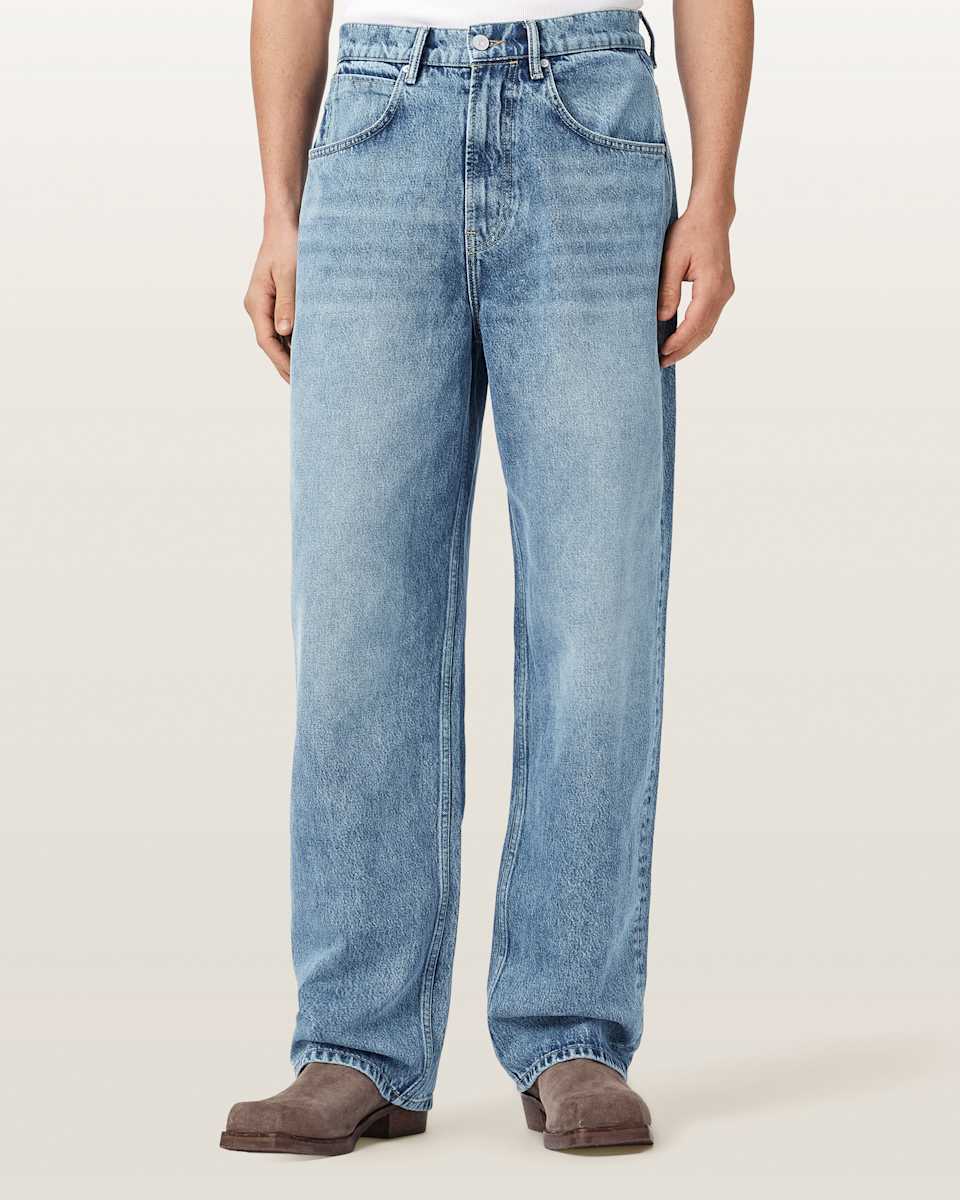 AllSaints Rivet Relaxed Slouch Denim Jeans