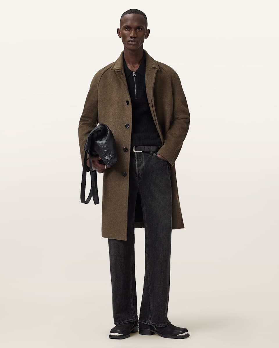 AllSaints Trent Wool Coat