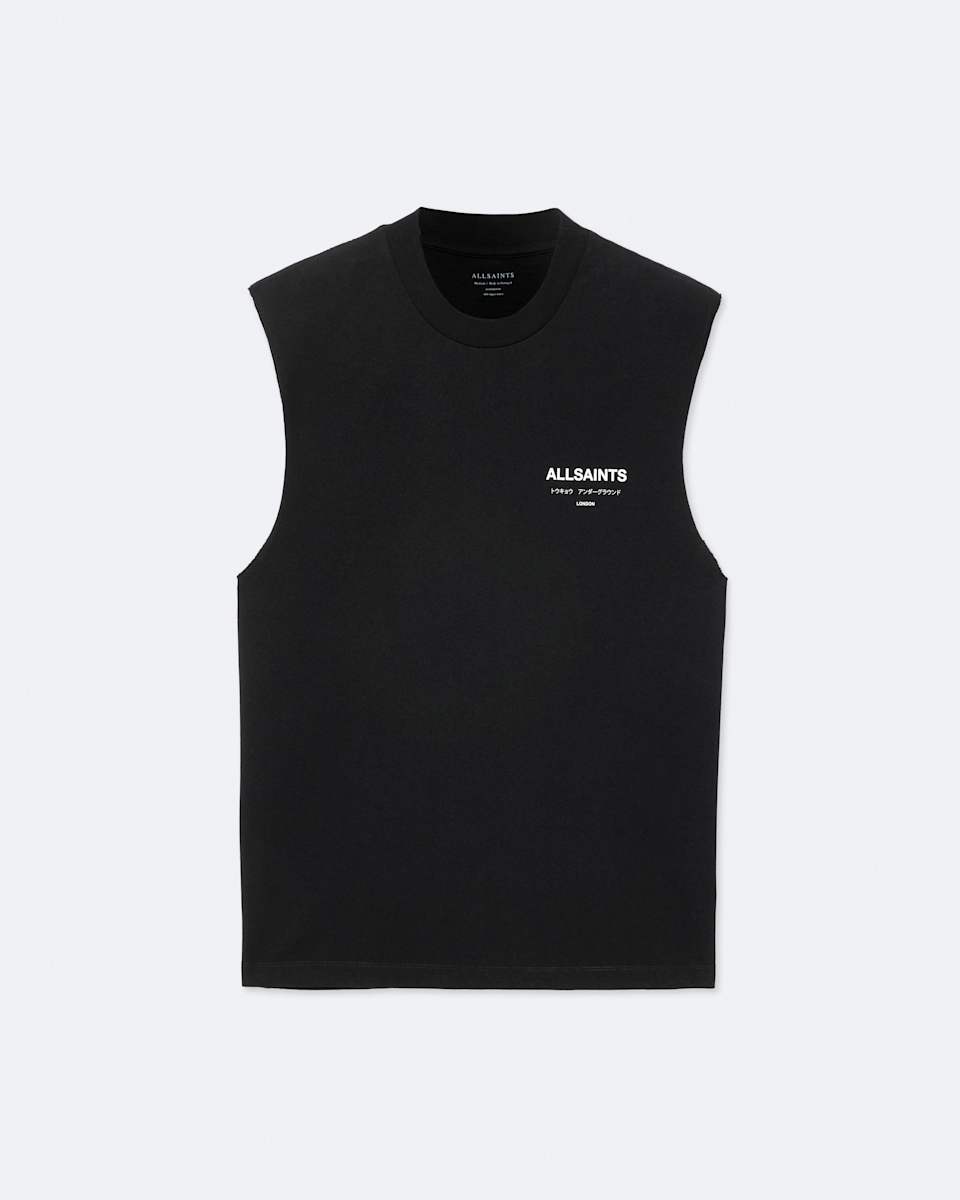 AllSaints Underground Sleeveless Crew Neck T-Shirt