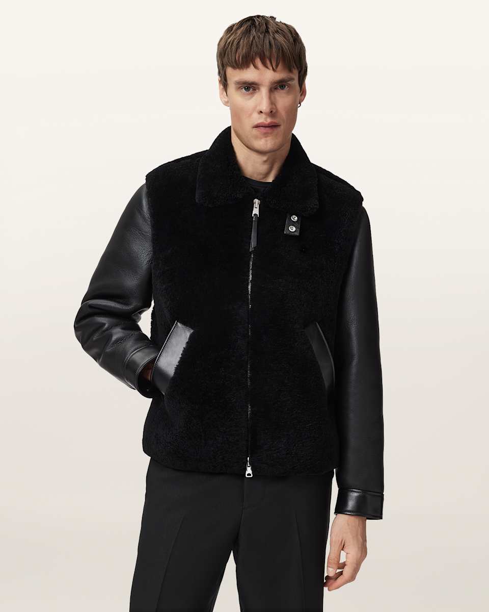 AllSaints Conyer Shearling Pilot Jacket