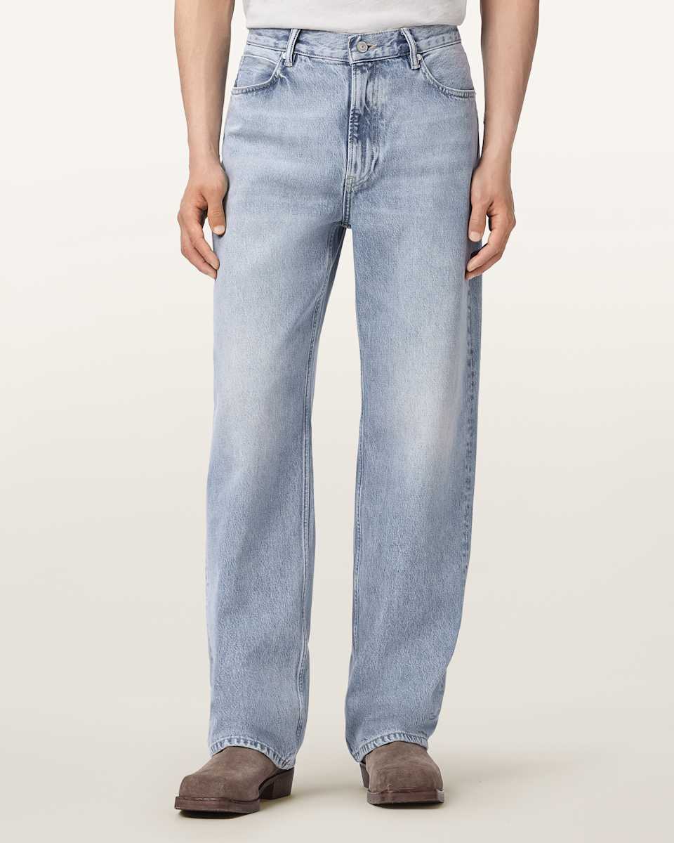AllSaints Mullen Straight Leg Loose Denim Jeans