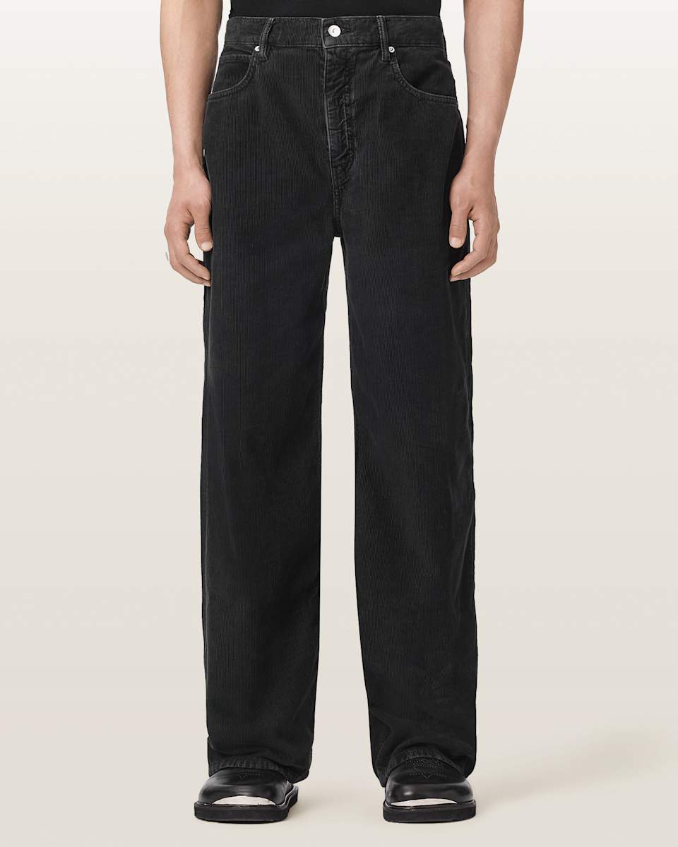 AllSaints Lenny Loose Fit Wide Leg Corduroy Jeans