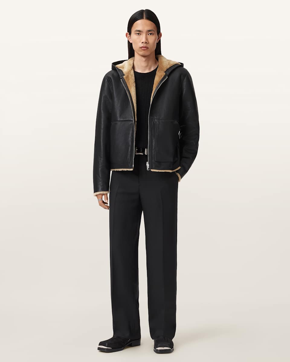 AllSaints Mostyn Shearling Bomber Jacket