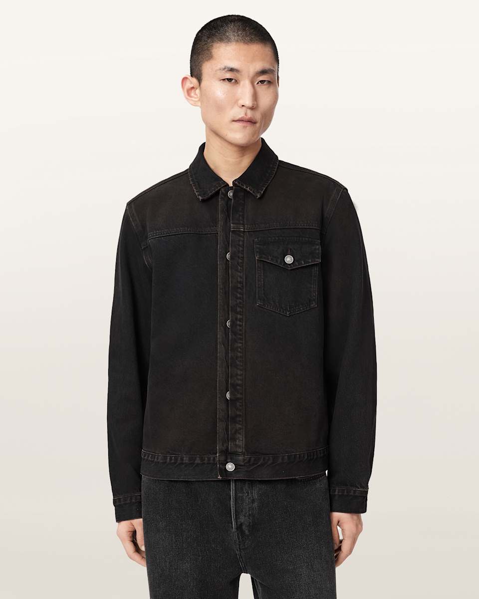 AllSaints Roth Long Sleeve Denim Jacket