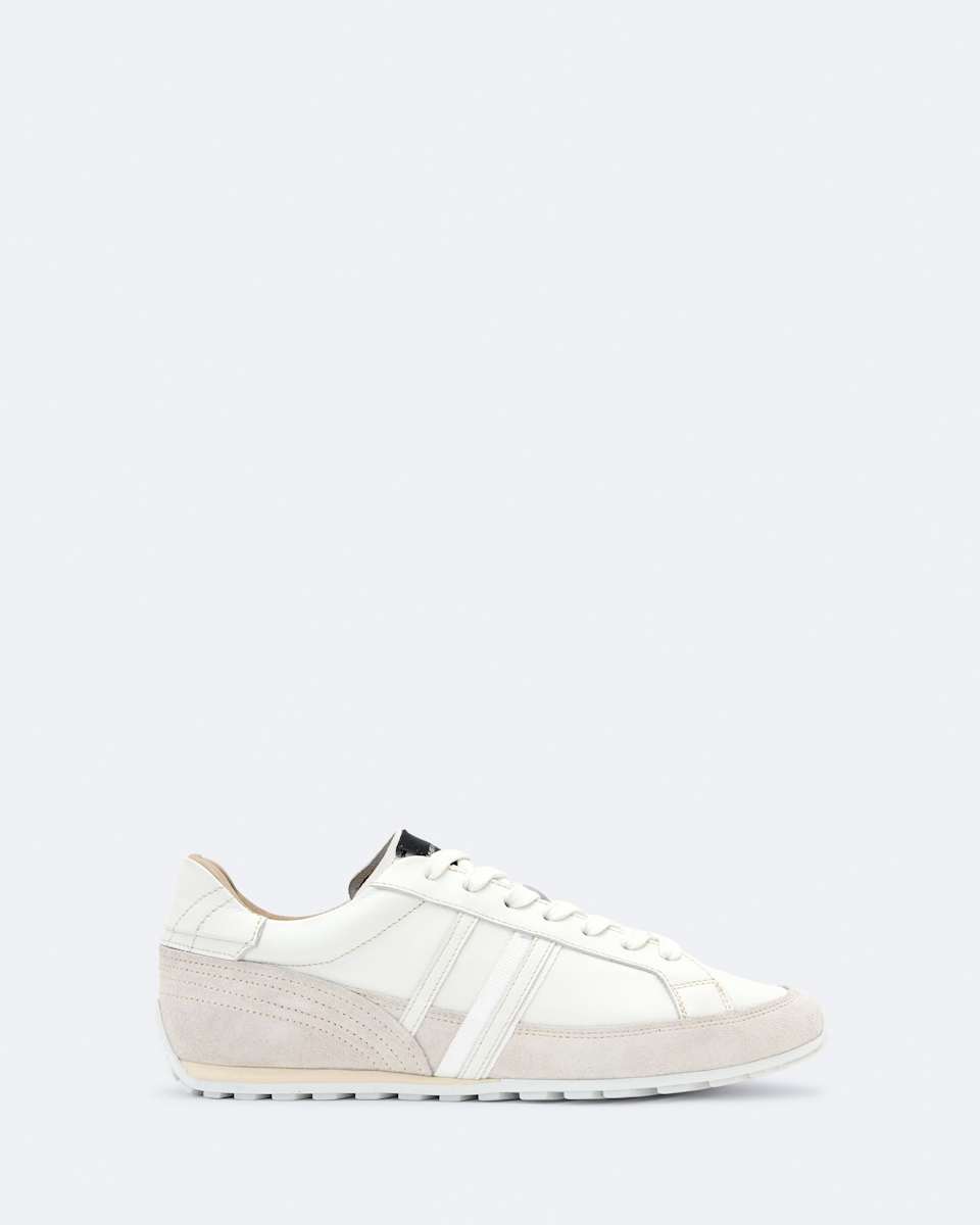 AllSaints Liam Leather And Suede Low-Top Sneakers