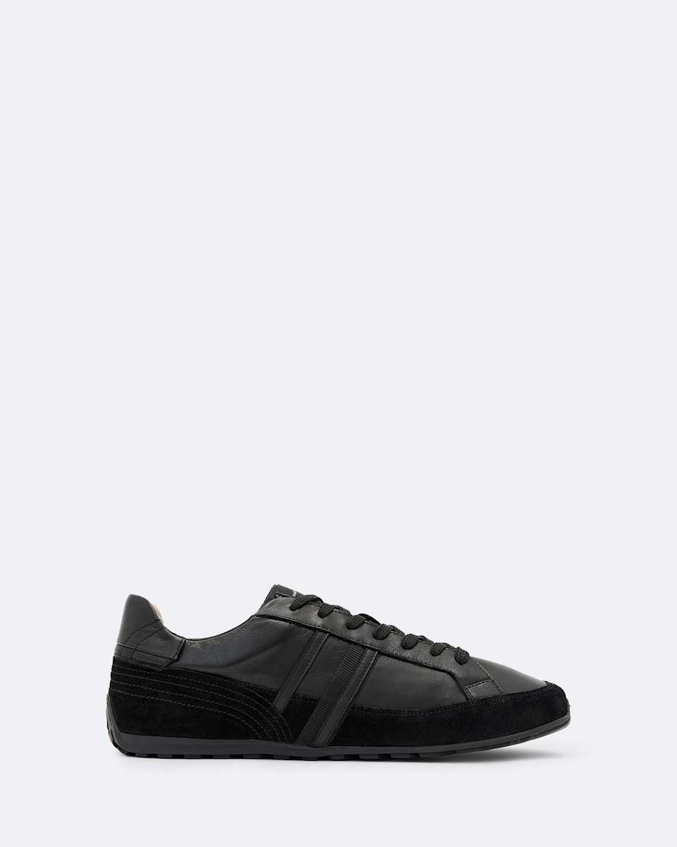 Liam Leather And Suede Low-Top Sneakers