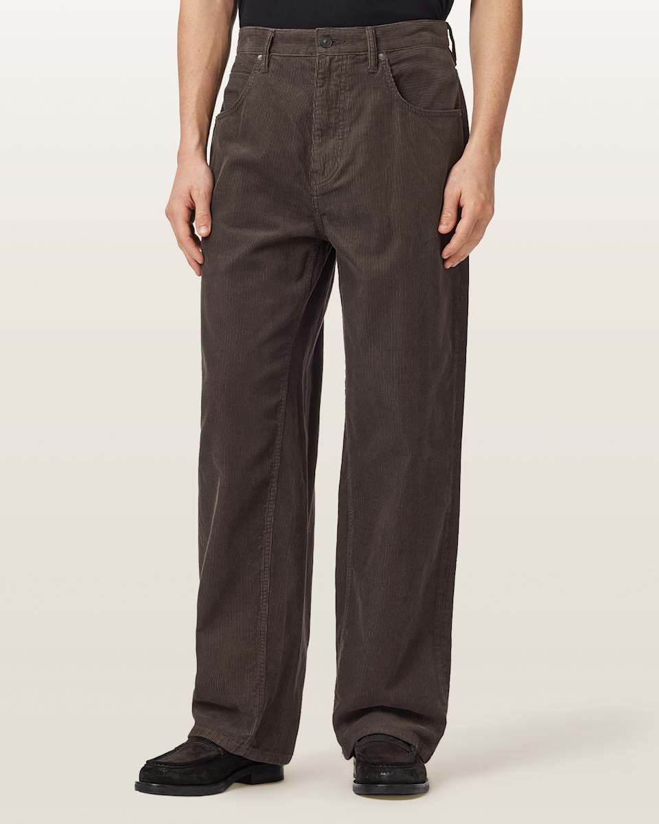 AllSaints Rivet Relaxed Fit Corduroy Jeans