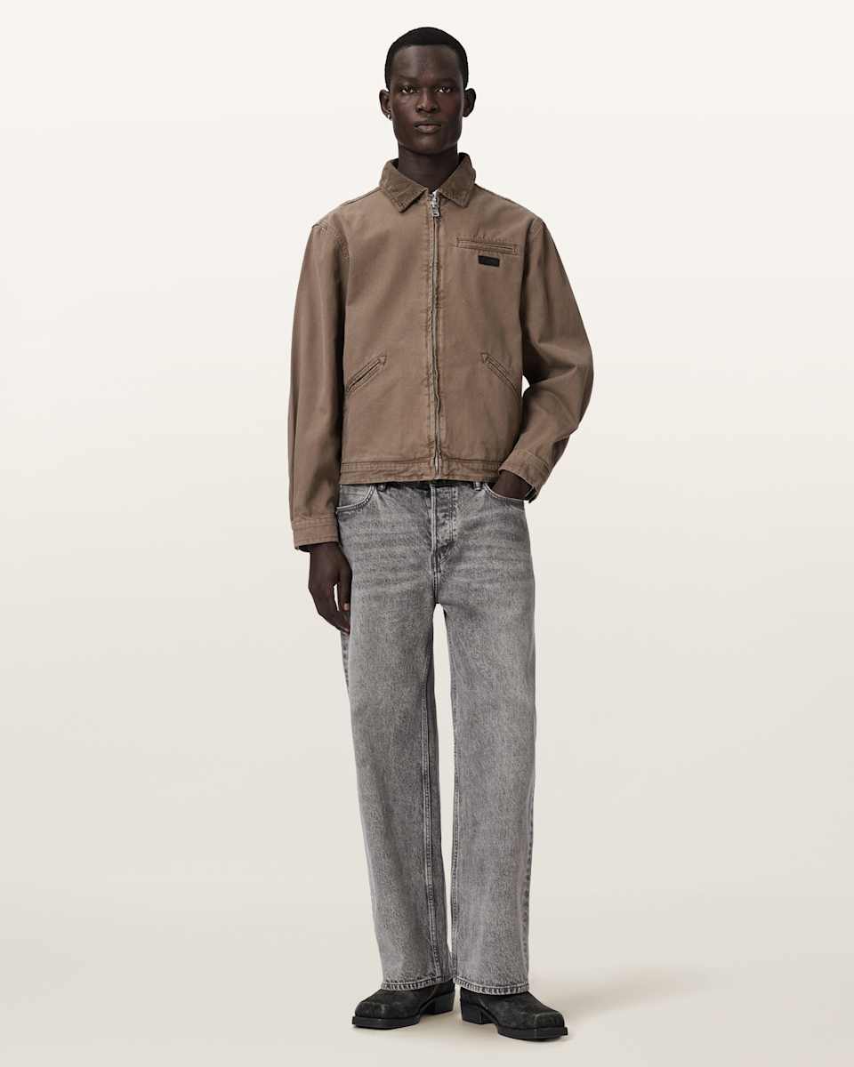 AllSaints Korey Relaxed Fit Canvas Jacket