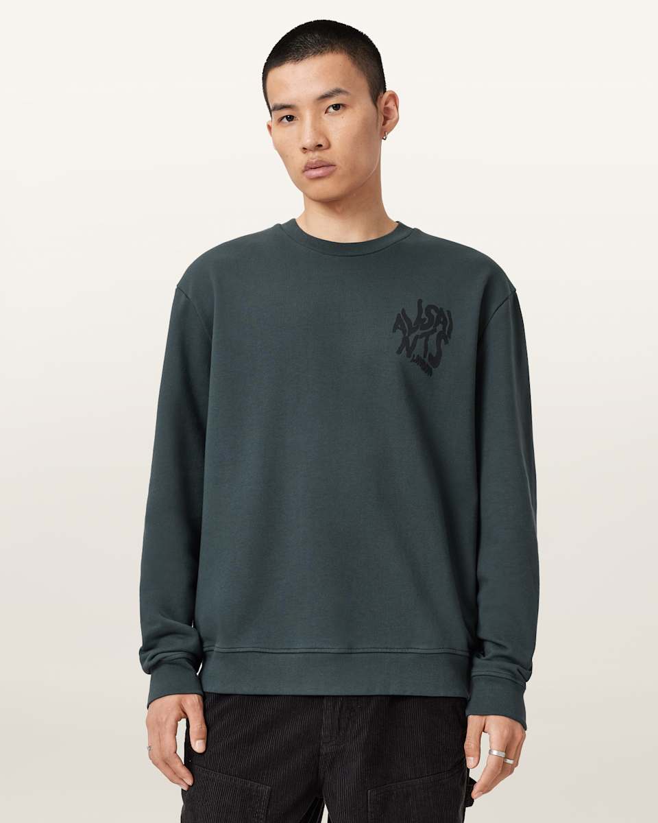 AllSaints Orlando Oversized Crew Neck Sweatshirt