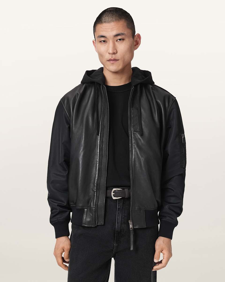 AllSaints Chase Leather Jacket