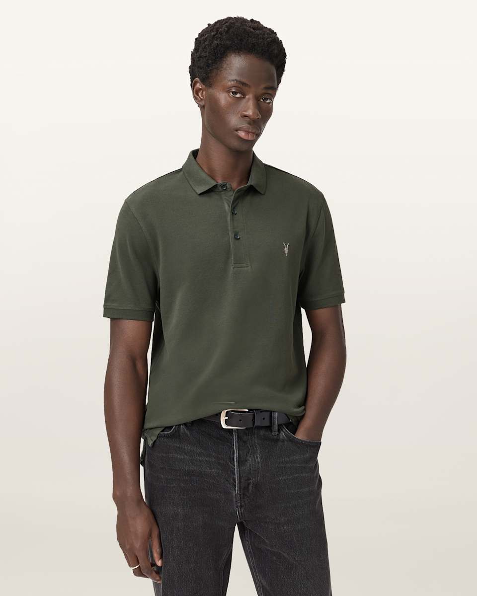 AllSaints Reform Short Sleeve Polo Shirts 2 Pack
