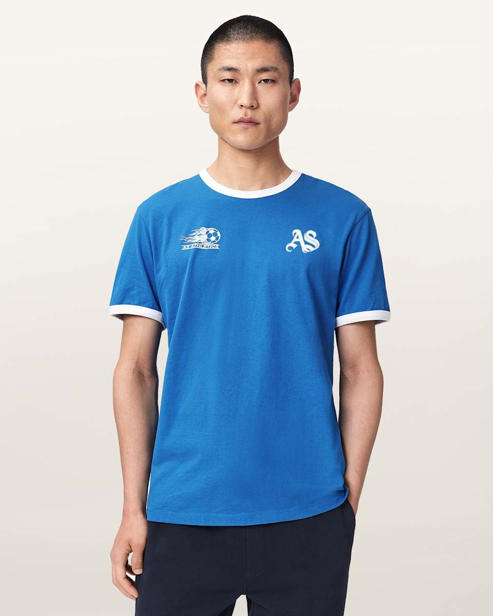 AllSaints Azzurri Short Sleeve Crew Neck T-Shirt
