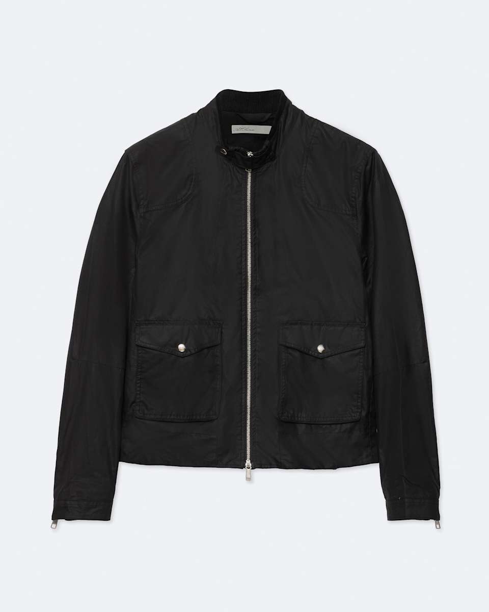 AllSaints Kirk Waxed-Cotton Racer Jacket