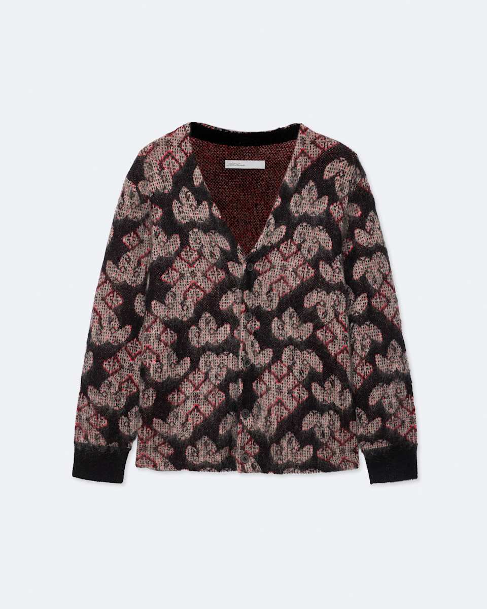 AllSaints Galactic Jacquard-Knit Alpaca-Blend Cardigan