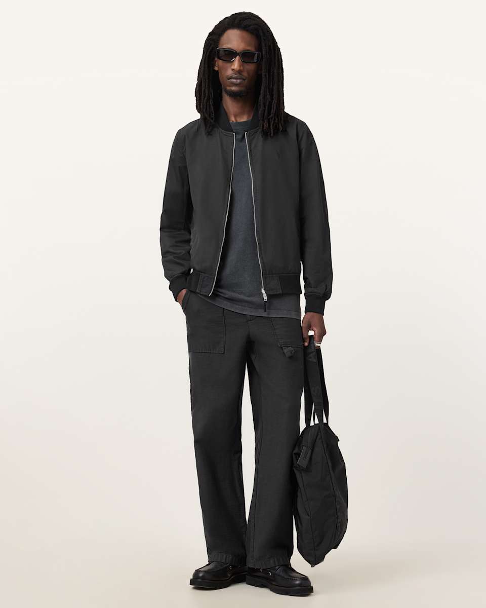 AllSaints Bassett Reversible Ramskull Bomber Jacket