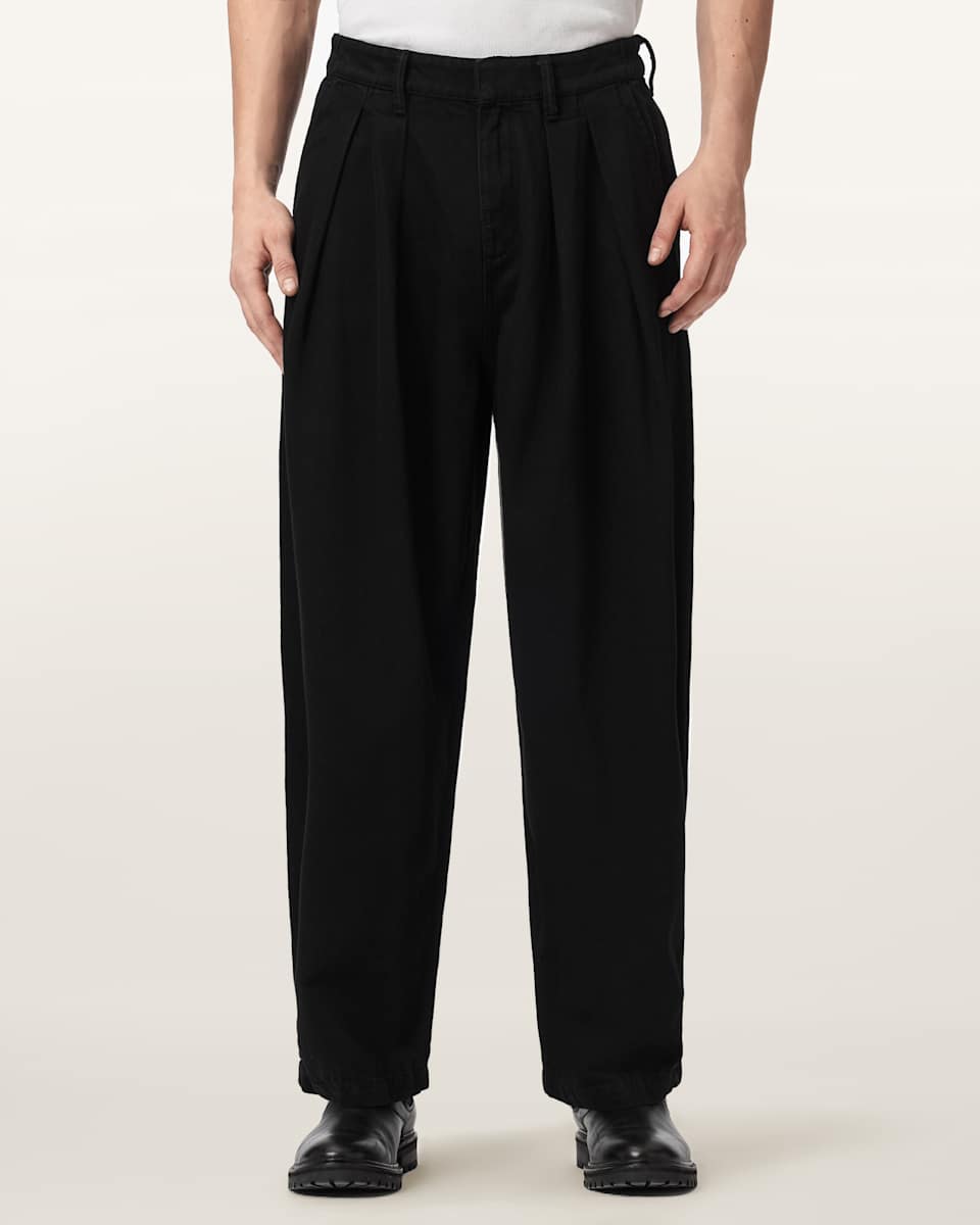AllSaints Becco Tapered Leg Pleated Pants