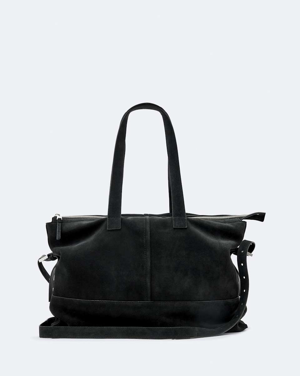 Cassius Zipped Suede Tote Bag
