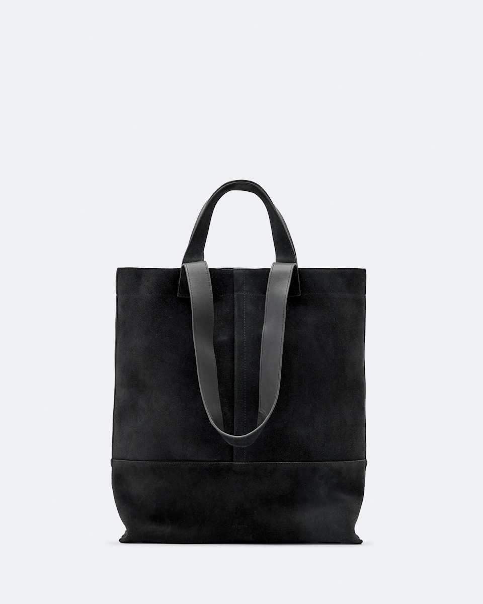 Suede tote bag