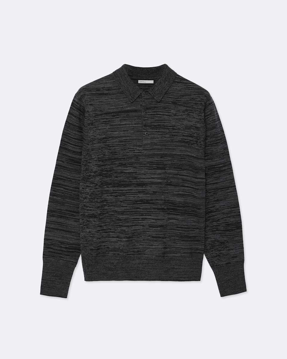 Beton Merino Wool Knitted Polo Shirt