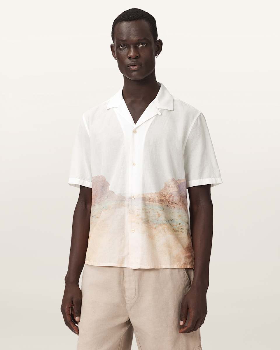 AllSaints Monument Short Sleeve Boxy Shirt