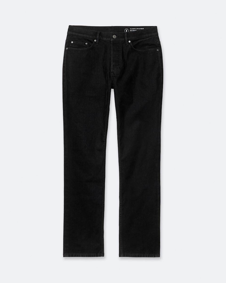 AllSaints Flocked Denim Slim-Straight Leg Jeans