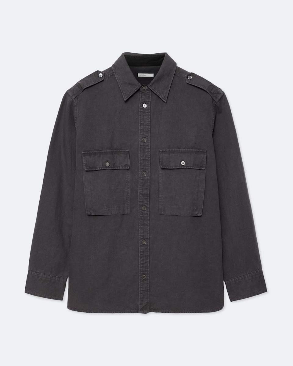 AllSaints Hart Oversized Cotton-Linen Blend Shirt