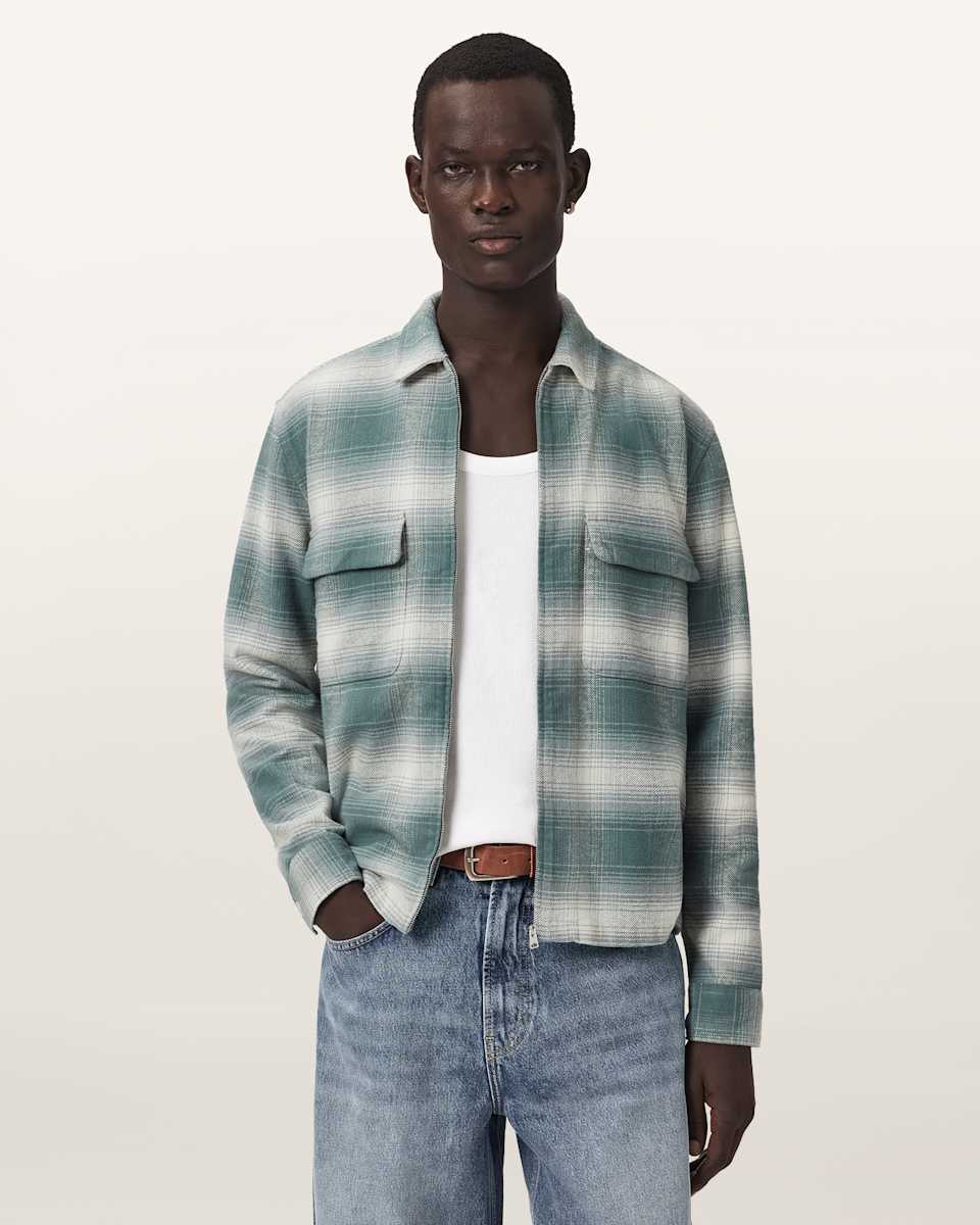 AllSaints Polanco Long Sleeve Check Shirt