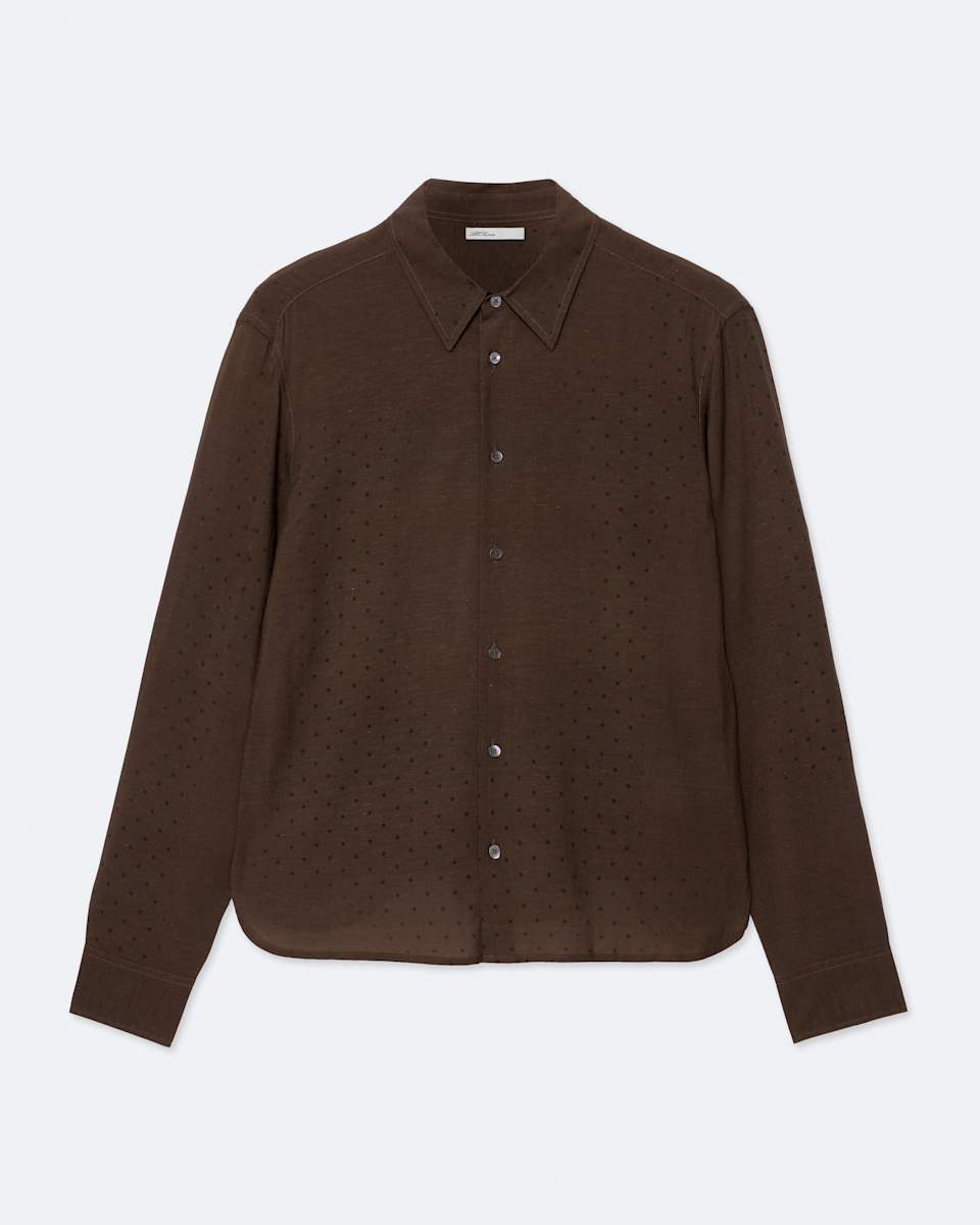 AllSaints Fade Polka-Dot Slim-Fit Shirt
