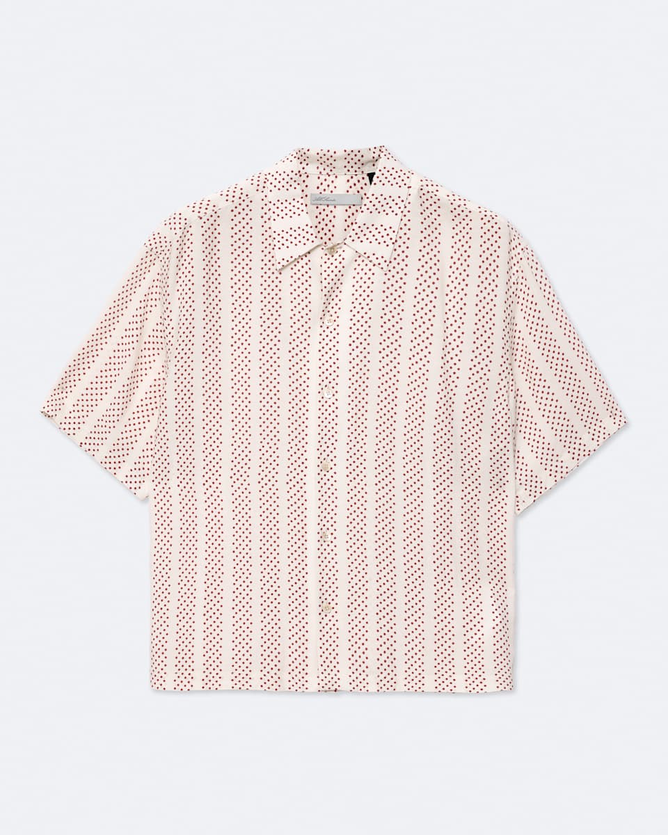 Quasar Oversized Viscose Polkadot Shirt