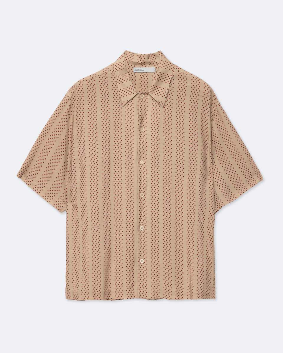 Quasar Oversized Viscose Polkadot Shirt